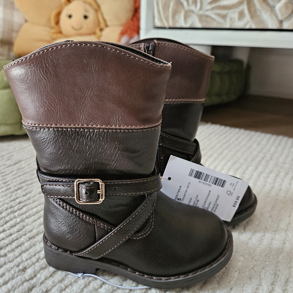 Gymboree Brown Toddler Girl Boots Size 5T